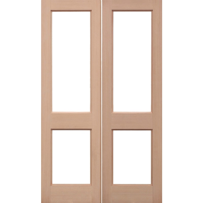 External Hemlock 2XGG Unglazed Door Pairs